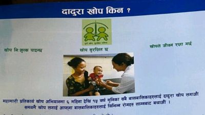 बेलाबेला महामारीको रुपमा देखिने ‘दादुरा’ को खोप किन ?